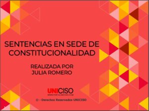 SENTENCIAS CONSTITUCIONALIDAD