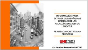ALCALDÍAS LOCALES DE BOGOTÁ