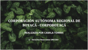 CORPORACIÓN AUTÓNOMA REGIONAL DE BOYACÁ - CORPOBOYACÁ