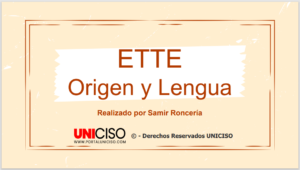 ETTE TAARA- ORIGEN Y LENGUA