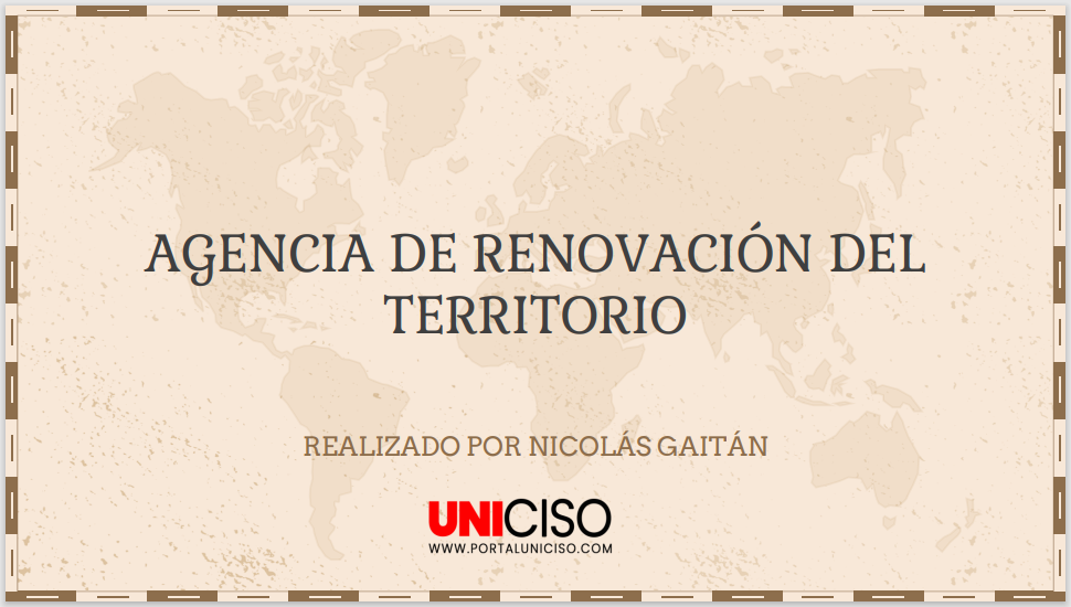 AGENCIA DE RENOVACIÓN DEL TERRITORIO